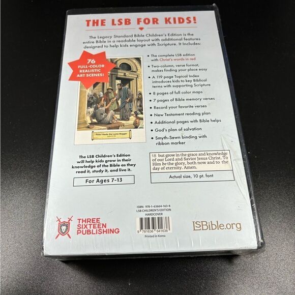 Lsb Children's Bible, Hardcover by Steadfast Bibles (English) Hardcover Book New - Picture 2 of 2